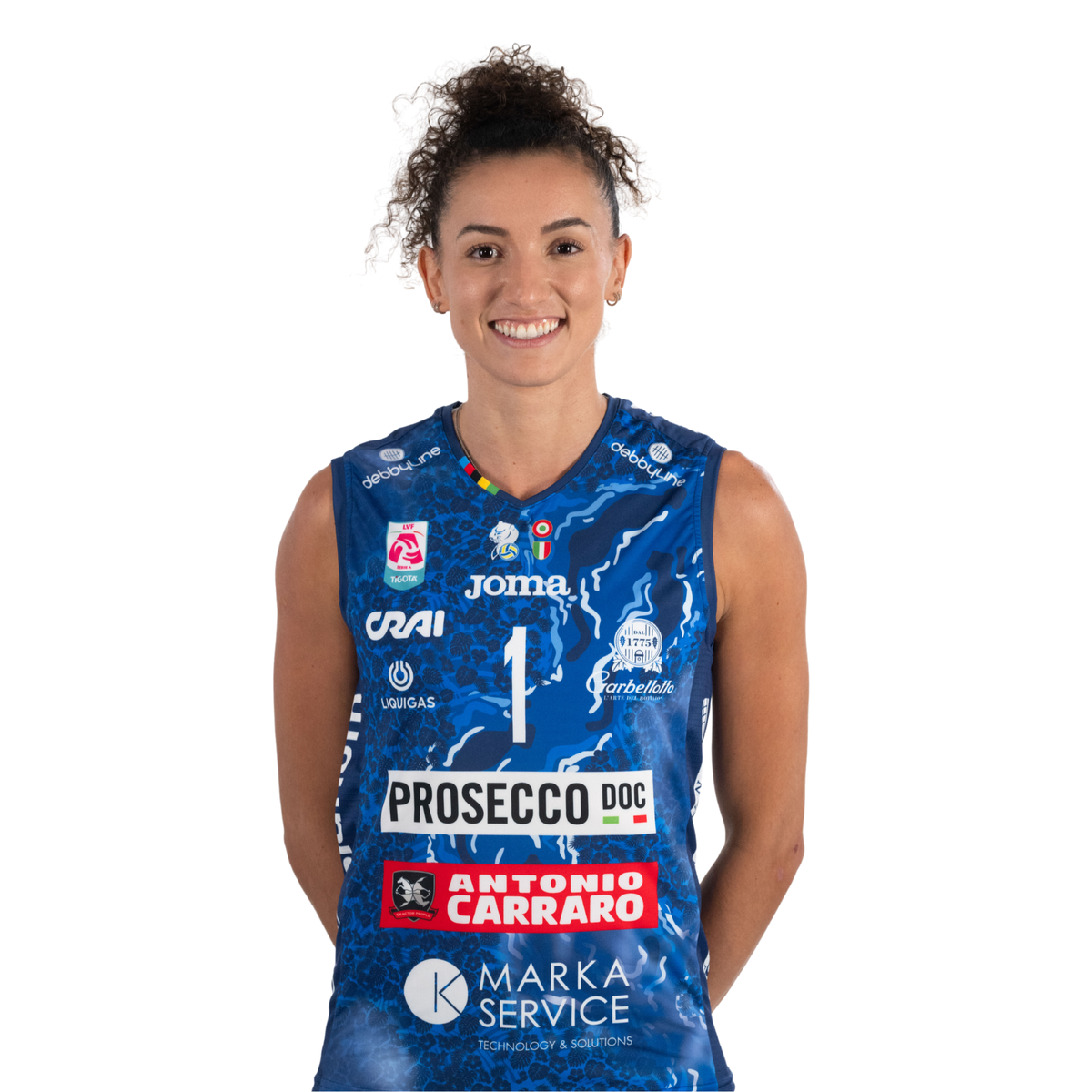 ORIGINAL AND SIGNED BLUE CHAMPIONSHIP SHIRT - GABI