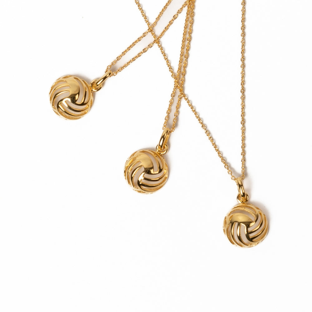 Girocollo Pallone ATEMA x IMOCO VOLLEY in Argento 925 Dorato – 40+3 cm