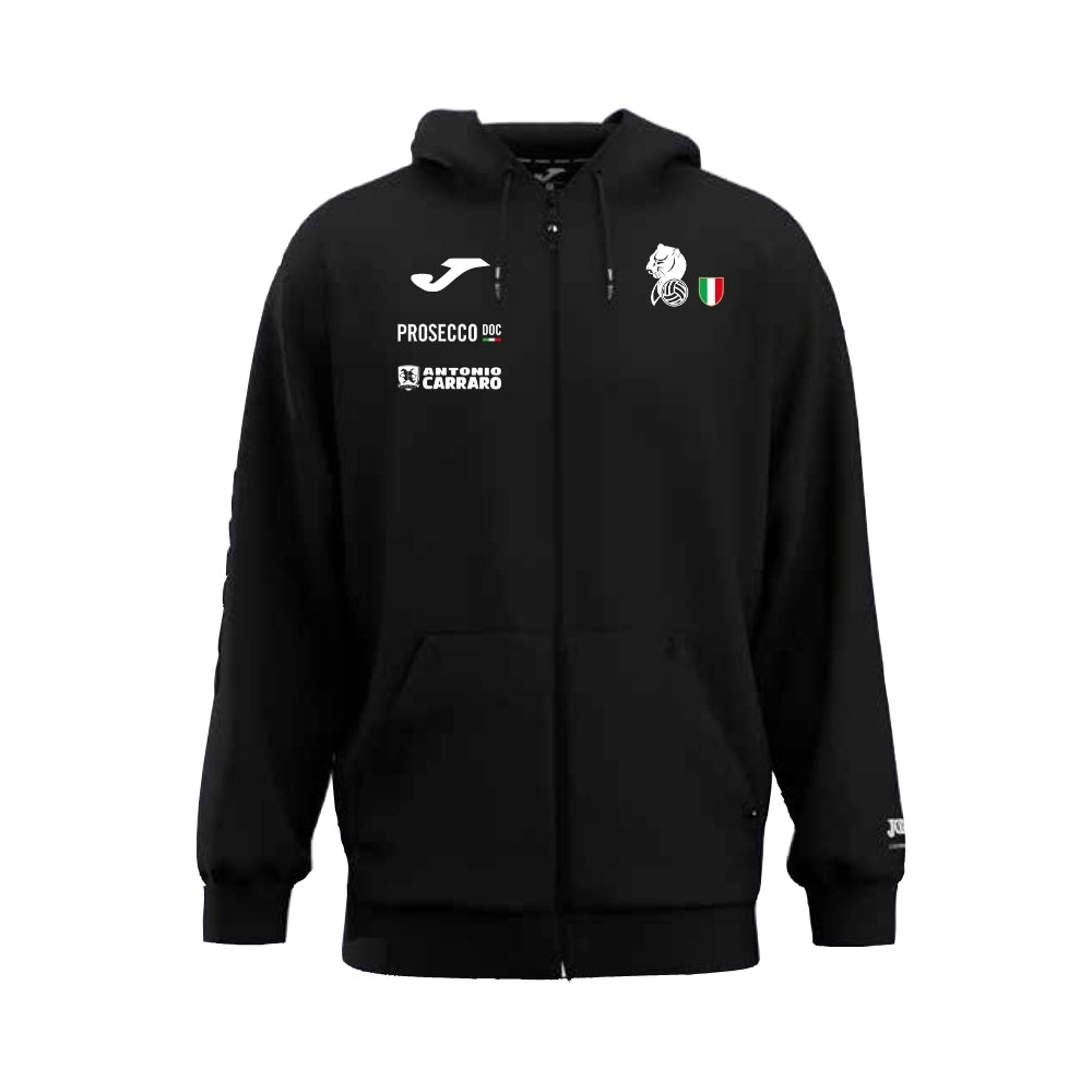 FELPA DA VIAGGIO NERA CON ZIP