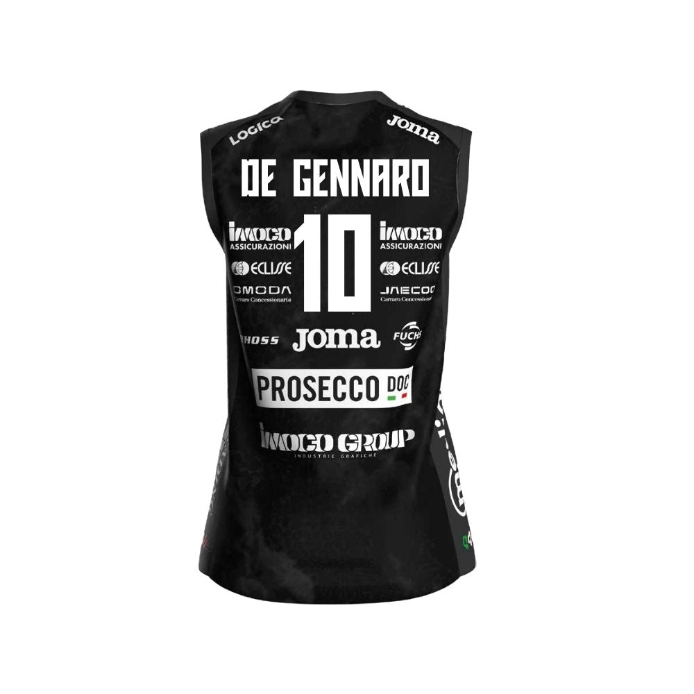 MAGLIA INDOSSATA E AUTOGRAFATA CHAMPIONS NERA - De Gennaro
