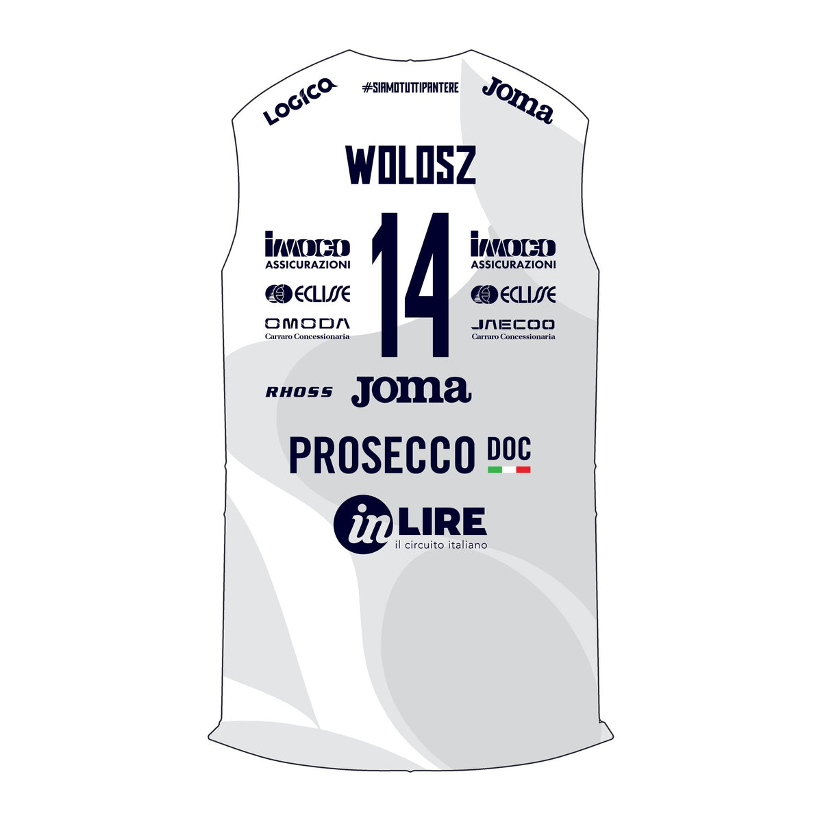 MAGLIA INDOSSATA E AUTOGRAFATA - Wolosz